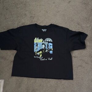 Recycled Karma Black Elvis Presley Graphic Tee